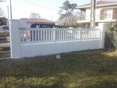 Rénovation d’une clôture en pvc et pose d’un portail - Vieux Boucau - Landes (40).